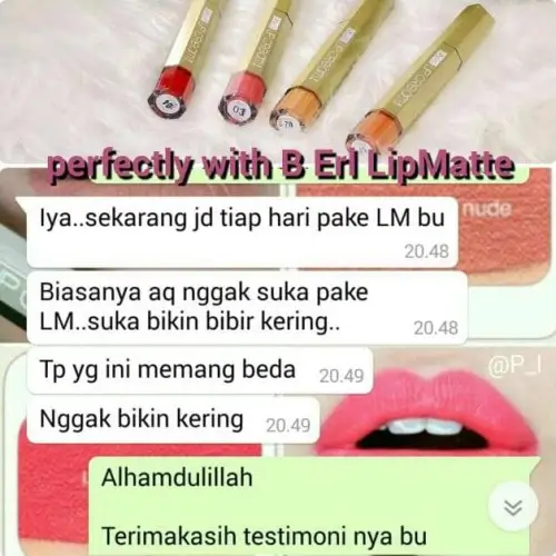 B Erl Beauty Lip Matte Cream 5