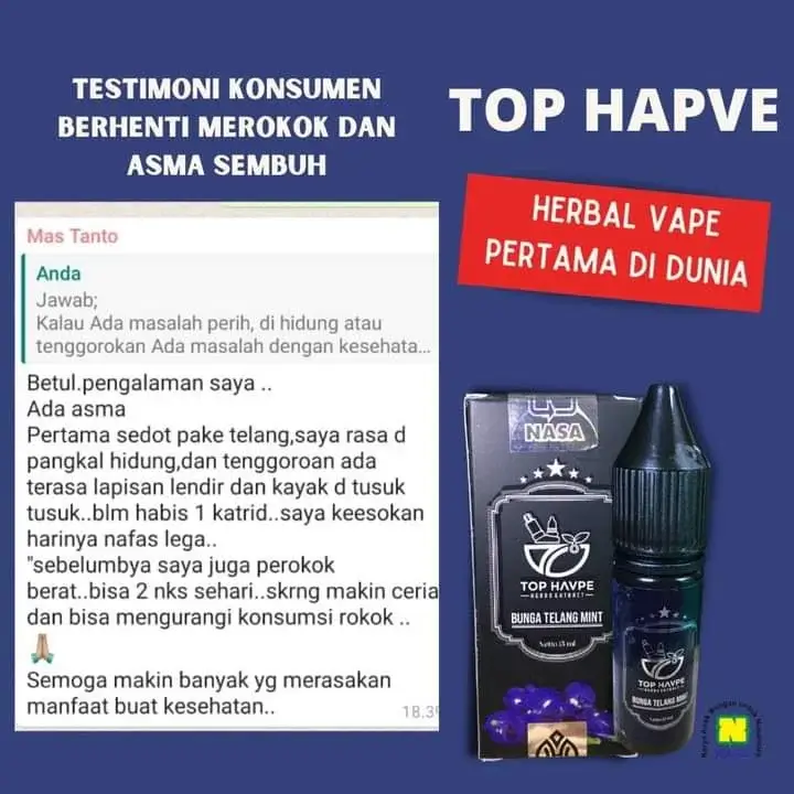 TOP HAPVE Bunga Telang Mint 4