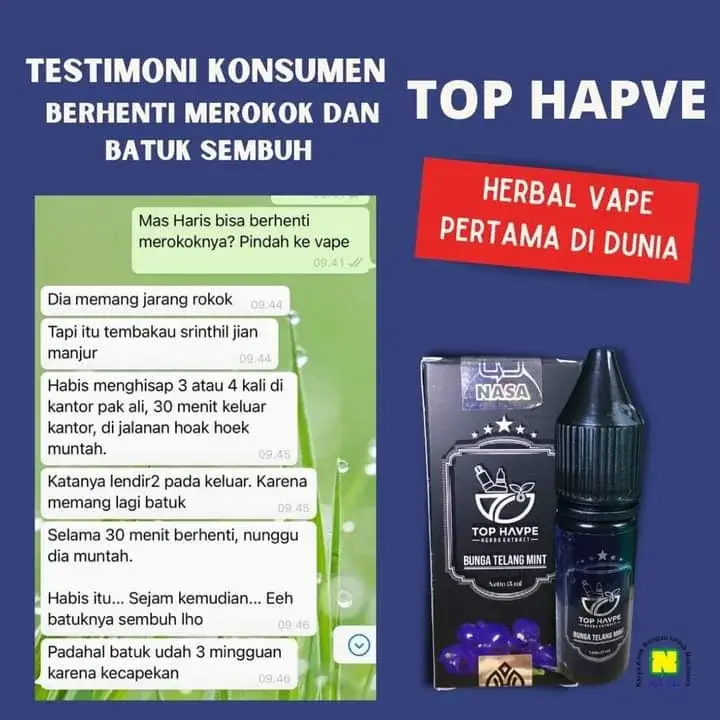 TOP HAPVE Bunga Telang Mint 5