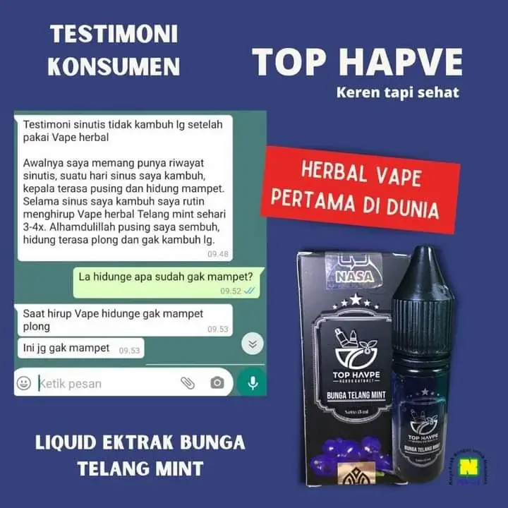 TOP HAPVE Bunga Telang Mint 6