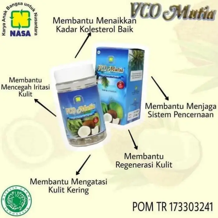 VCO MUTIA Virgin Coconut Oil Capsules 2