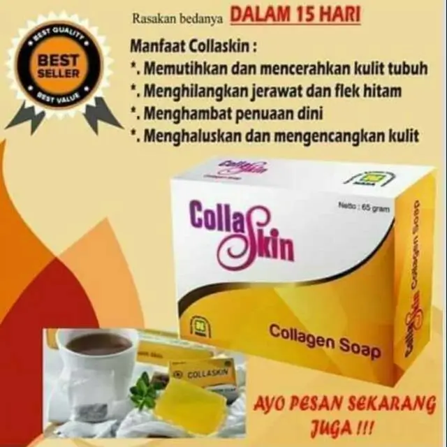 COLLASKIN Collagen Beauty Package Sabun dan Teh 3