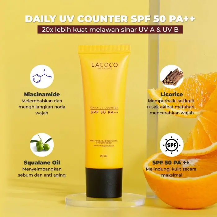 LACOCO Sunscreen Daily UV Counter SPF 50+ 2