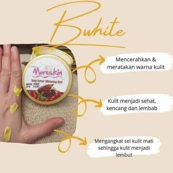 MORESKIN Body Butter Whitening Gold 3