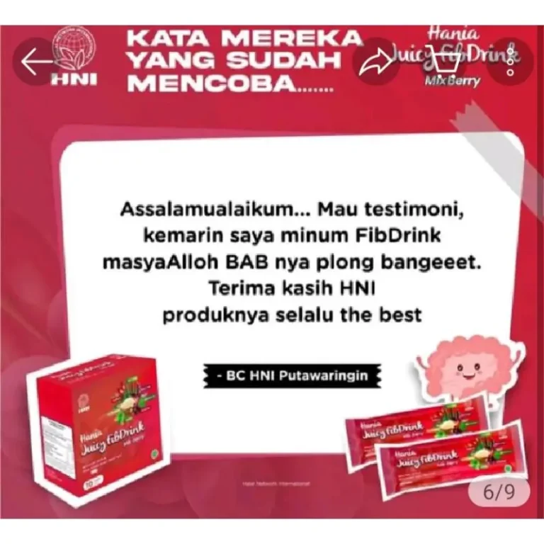 HANIA JUICY FIBDRINK 6