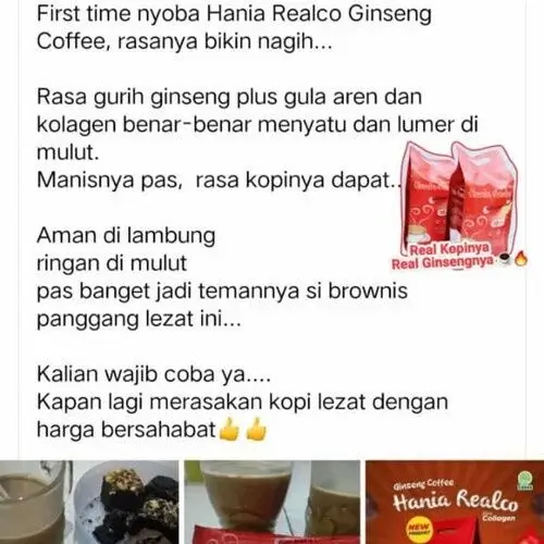 HANIA REALCO GINSENG COFFEE 5