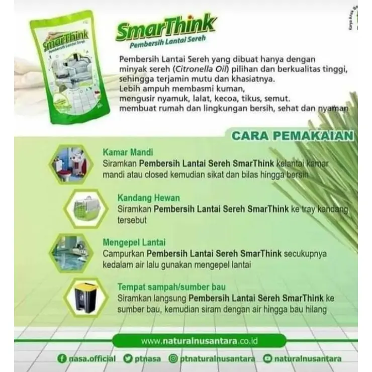 SMARTHINK Pembersih Lantai Sereh 3