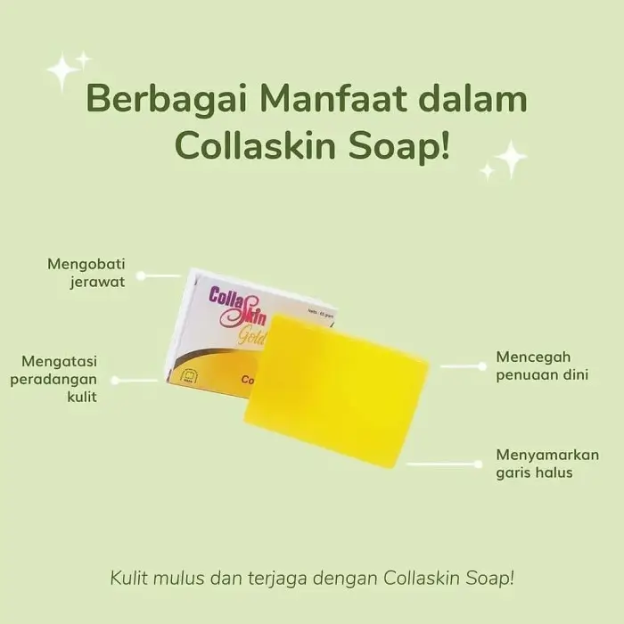 COLLASKIN GOLD COLLAGEN SOAP Sabun Batang 3