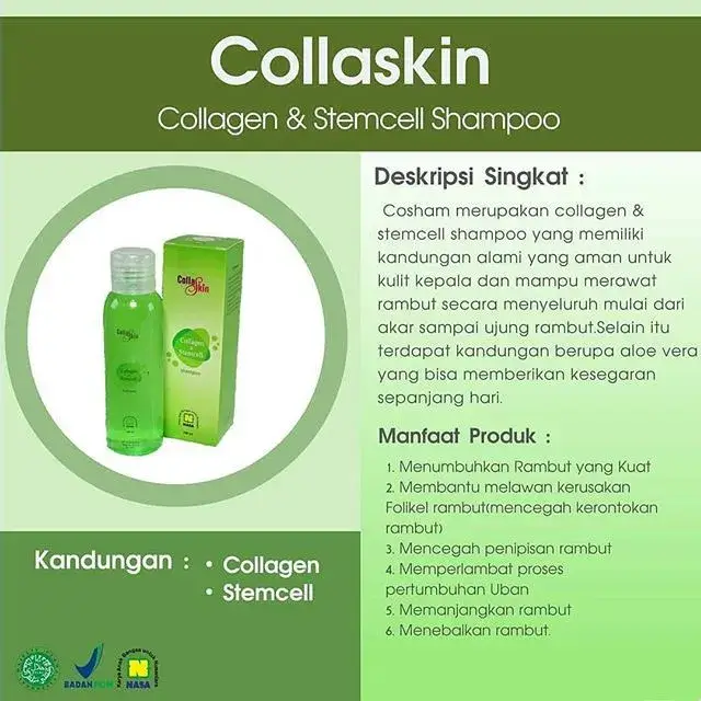 COLLASKIN GOLD Collagen dan Aloevera Shampoo 3