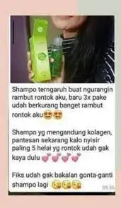COLLASKIN GOLD Collagen dan Aloevera Shampoo 4