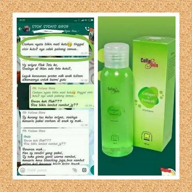COLLASKIN GOLD Collagen dan Aloevera Shampoo 5
