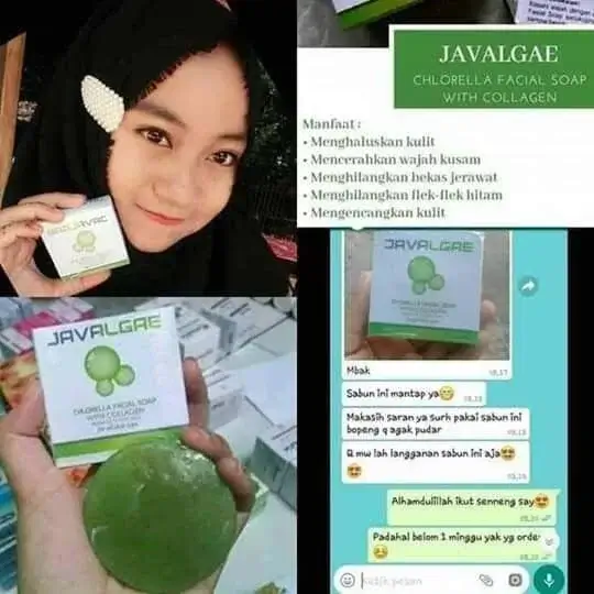 JAVALGAE Chlorella Facial Soap With Collagen 6