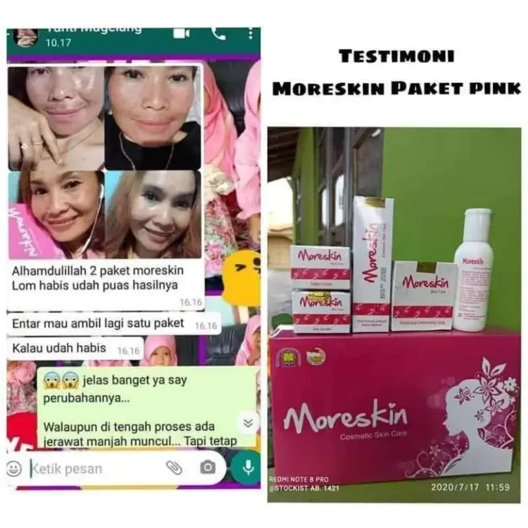 MORESKIN COSMETIC SKIN CARE PINK SERIES BOX 6