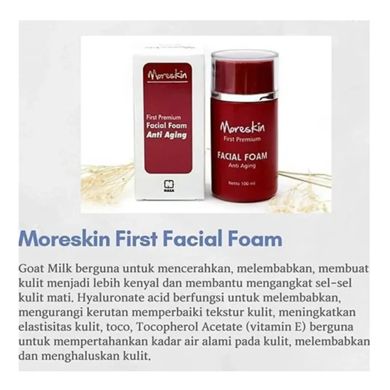 MORESKIN First Premium Facial Foam Anti Aging 3